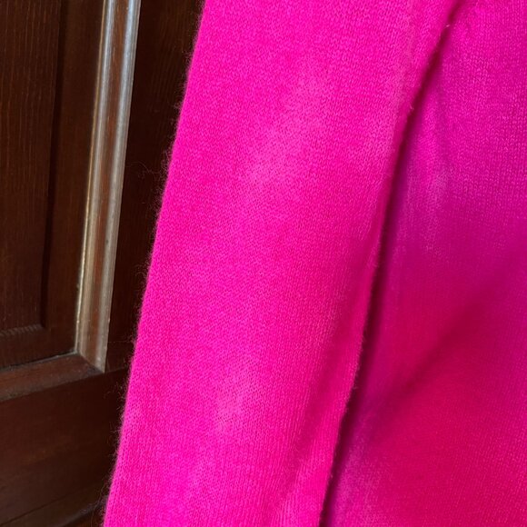 Claudia Nichole Hot Pink Cashmere Sweater Women's XL - Picture 3 of 15